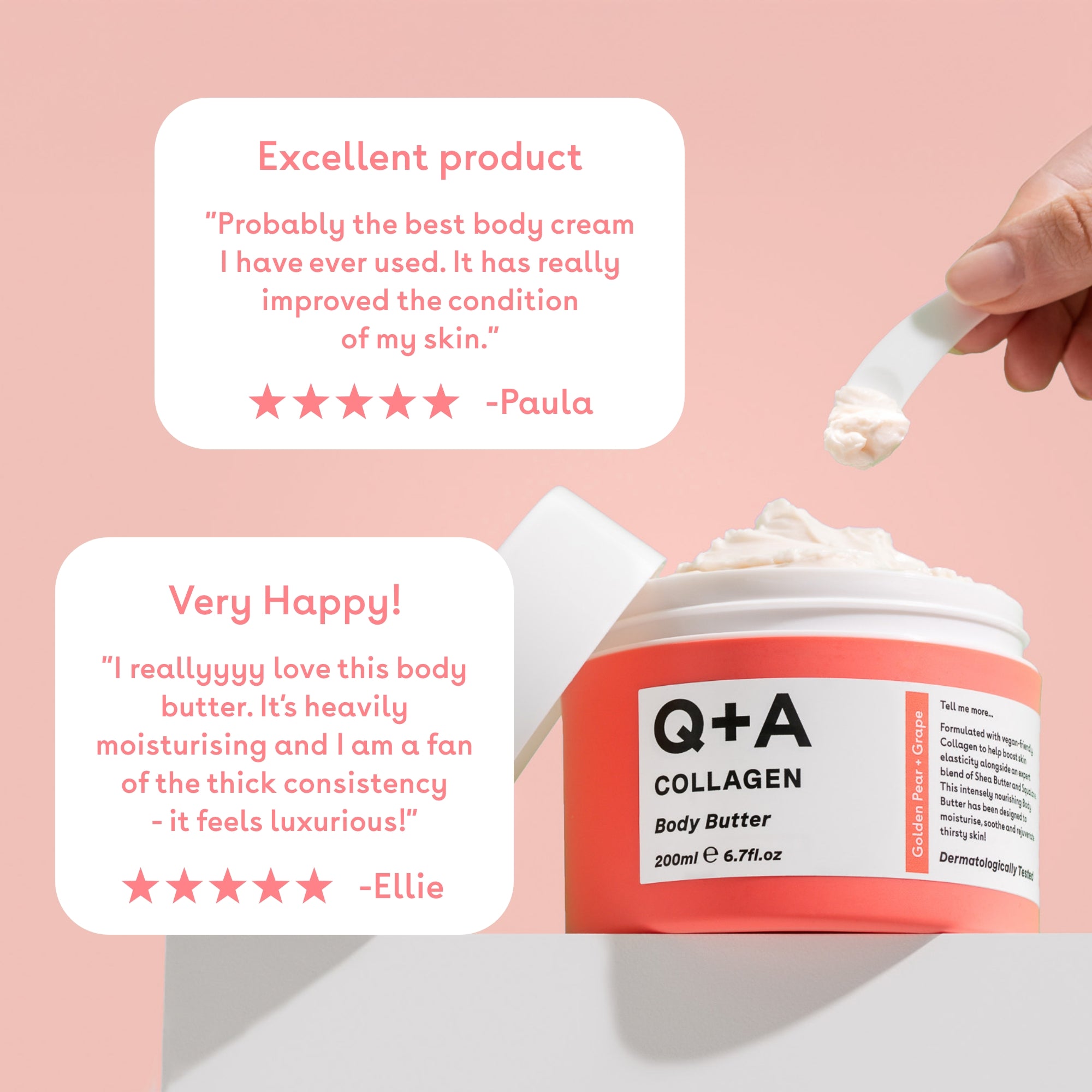 Collagen Body Butter — Q+A | زبدة للجسم بالكولاجين لترطيب عميق وتحسين مرونة الجلد