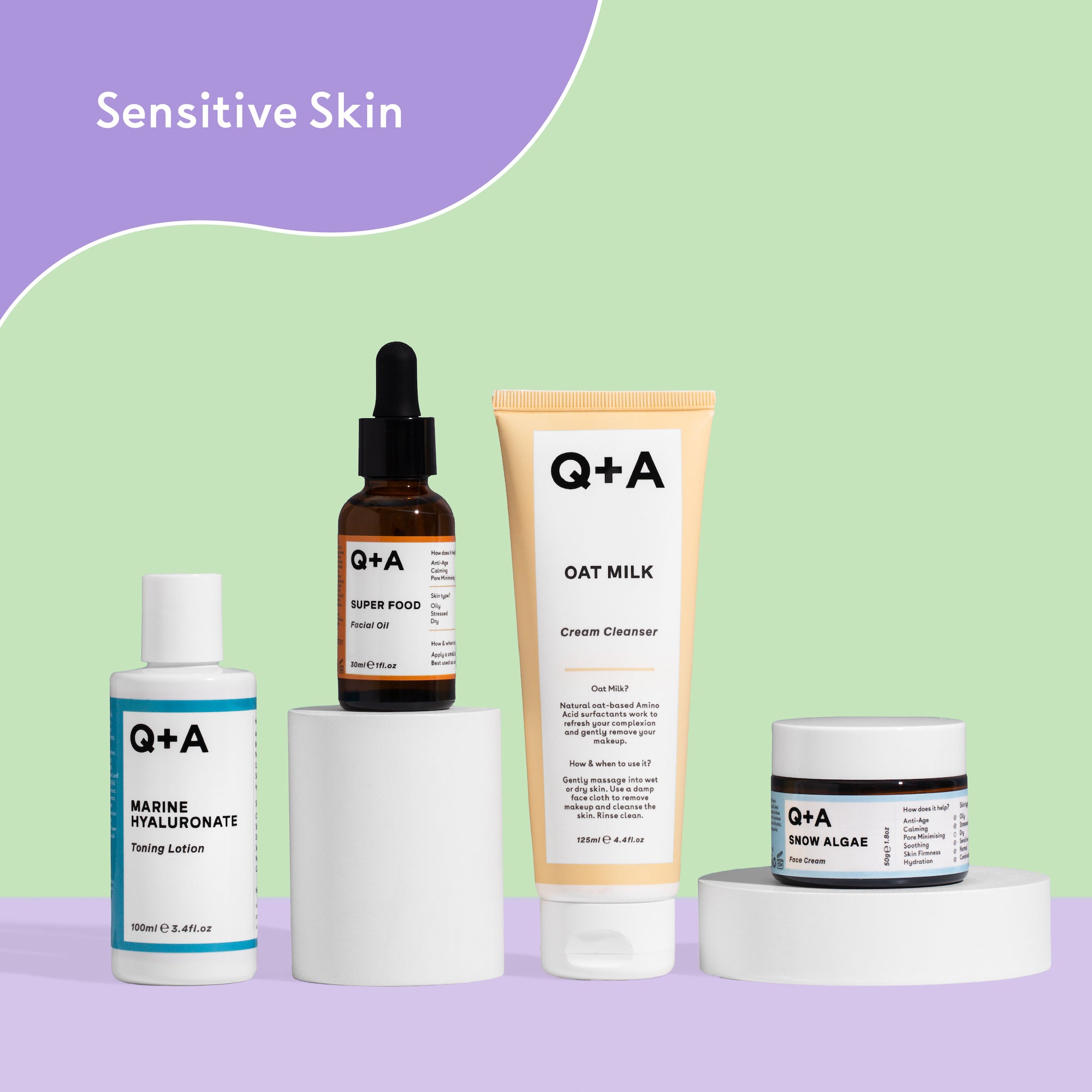 Q+A Skin Soother Bundle - Sensitive Skin