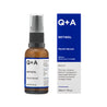 Q+A Retinol Facial Serum Bottle and Carton