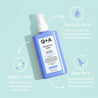 Q+A Salicylic Acid Clarifying Body Spray bottle with text on a light blue background